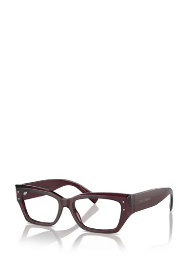 Dolce & Gabbana Dolce  Gabbana Eyewear Rectangular Frame Glasses In Neutral