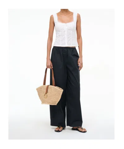 Staud Square Neck Top In Brown