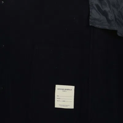 Officine Generale Bryce Coat In Blue