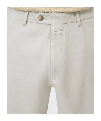 Closed Relaxed Pants In White