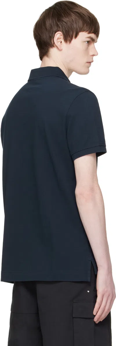 Canada Goose Men Beckley Polo Shirt In Structured Cotton In Blue