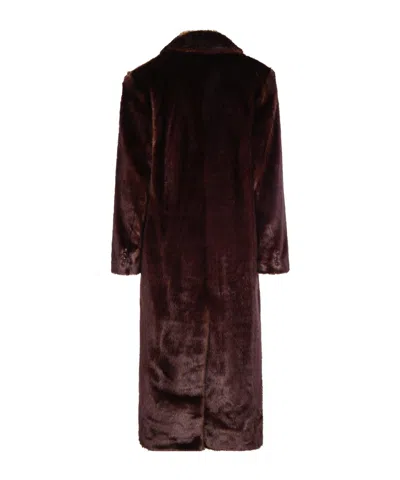 Stand Studio Buttoned Coat In Black