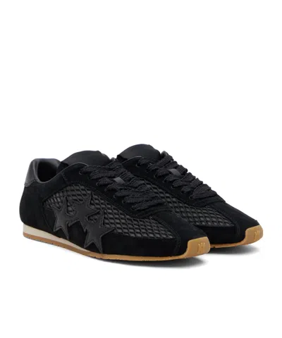 Amiri Black Mesh Pacific Flat Sneakers In Black
