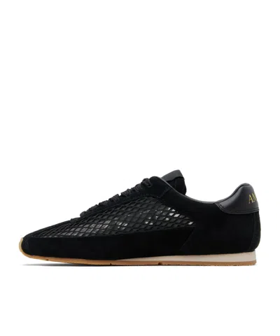 Amiri Black Mesh Pacific Flat Sneakers In Black