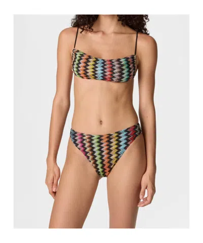 Missoni Zigzag-pattern Bikini In Multi