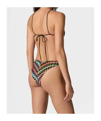 Missoni Zigzag-pattern Bikini In Multi