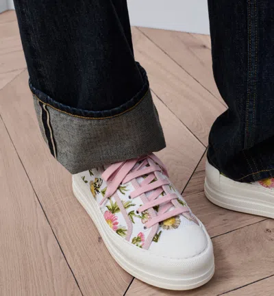 Dior Platform Sneaker In White