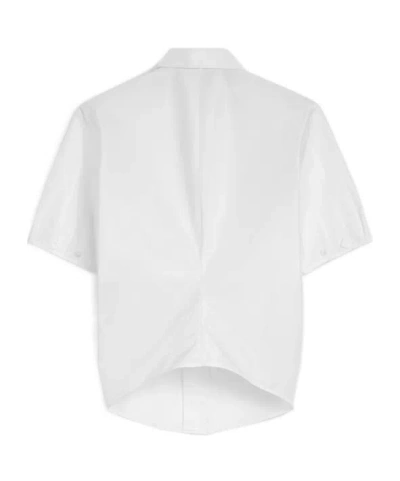 Jil Sander Technical Faille Shirt In White