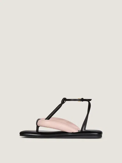 Givenchy Sandales Tongs Bicolores Boudoir En Cuir Nappa In Black