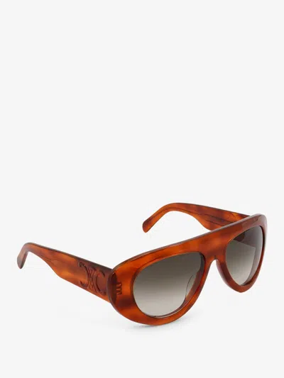 Celine Full Frame Sunglasses In Neutral