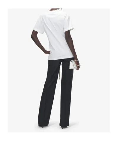 Alexander Mcqueen Mcqueen Cotton Jersey Corset T-shirt In White