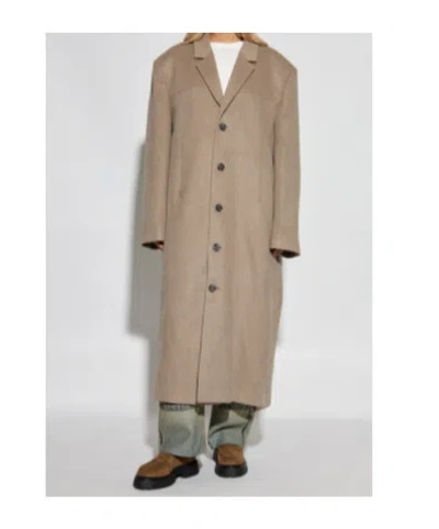 Entire Studios Button-fastening Wool Coat In Brown
