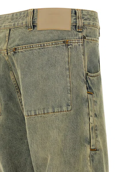 Entire Studios Lean Stonewash-effect Jeans In Green