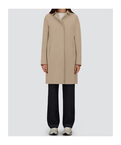Herno Coat In First-act Pef In Brown