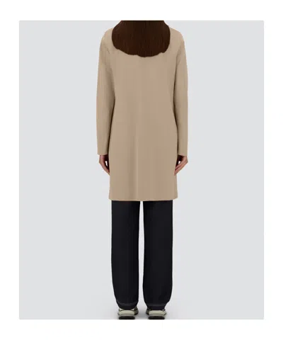 Herno Coat In First-act Pef In Brown