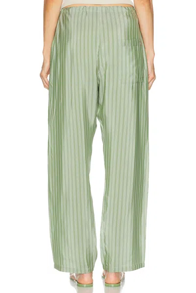 Bode Sylvan Stripe Pant In Green
