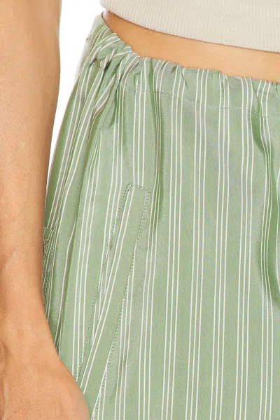 Bode Sylvan Stripe Pant In Green