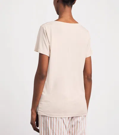Derek Rose Micro Modal Lara Pyjama Top In Multi