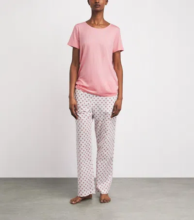 Derek Rose Micro Modal Lara Pyjama Top In Multi