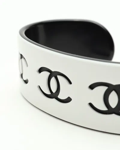 Pre-owned Chanel Coco Mark Bangle Bracelet In Multi
