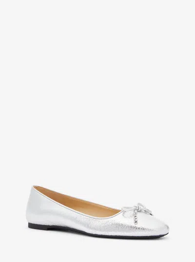 Michael Kors Nori Flex Metallic Leather Ballet Flat In Multi