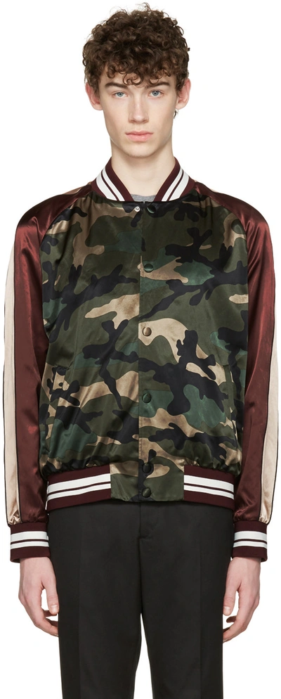 Valentino camo deals bomber jacket