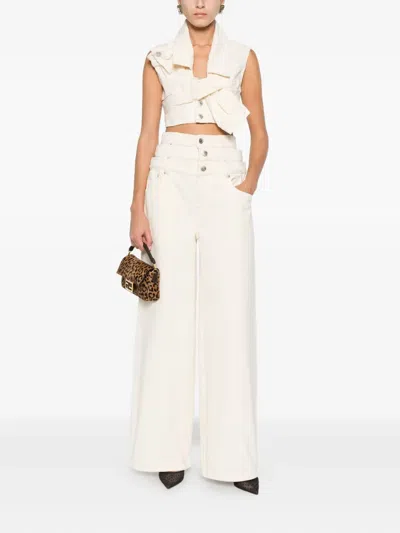 Viktor & Rolf Triple-layer Jeans In White