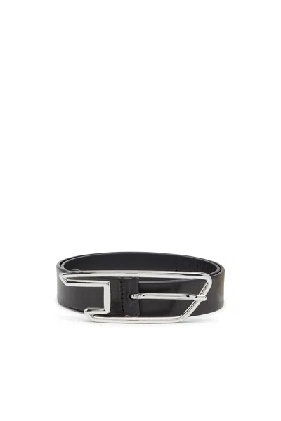 Diesel 2 Cm Ceinture En Cuir Pull-up In Brown