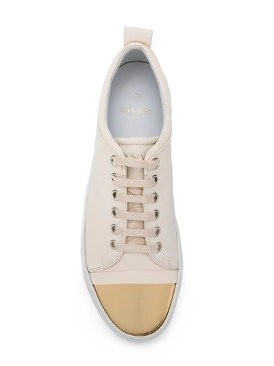 Shop Lanvin Tennis Sneakers - White