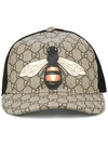 GUCCI 蜜蜂印花GGSupreme棒球帽,4268874HB1211845960