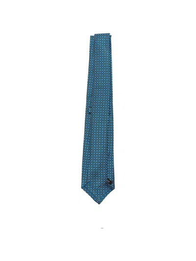 Kiton Geometric-pattern Tie In Neutral