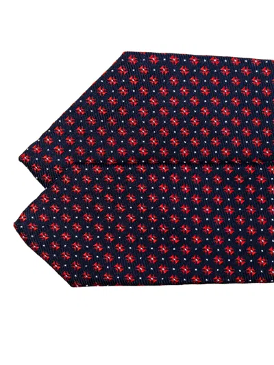 Kiton Geometric-pattern Tie In Metallic