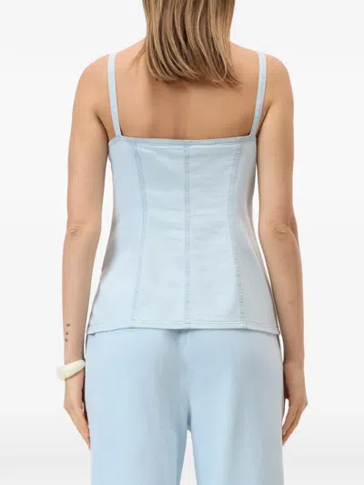 Closed Strap Top In Blue