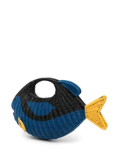 Serpui Daniel Beach Bag In Blue