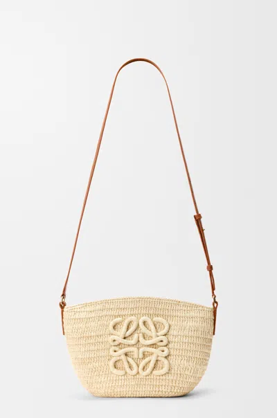 Loewe Medium Eclipse Basket Shoulder Bag In Brown