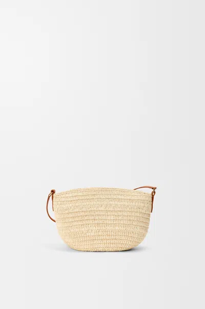 Loewe Medium Eclipse Basket Shoulder Bag In Brown