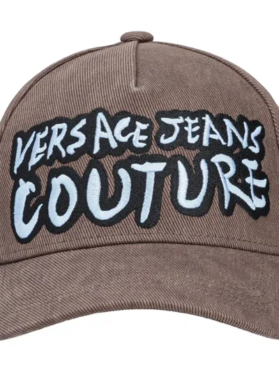 Versace Jeans Couture Embroidered Cap In Pattern