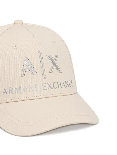 Armani Exchange Logo Baseball Cap In Pattern