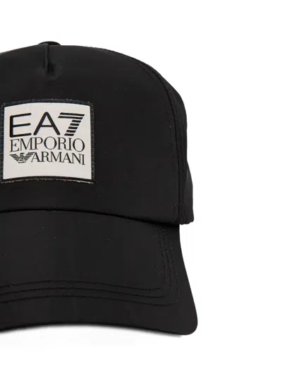 Ea7 Logo-patch Baseball Cap In Neutral