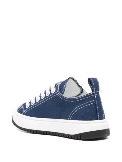 Dsquared2 Logo-patch Sneakers In Blue