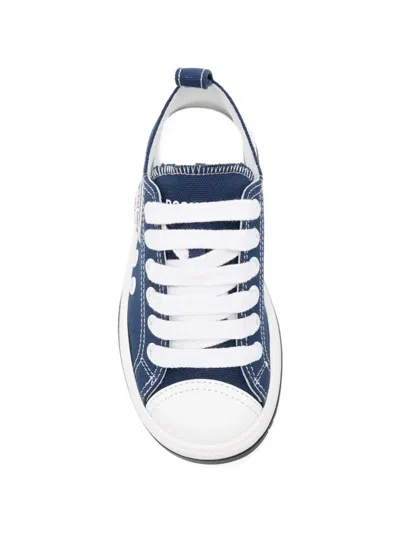 Dsquared2 Logo-patch Sneakers In Blue