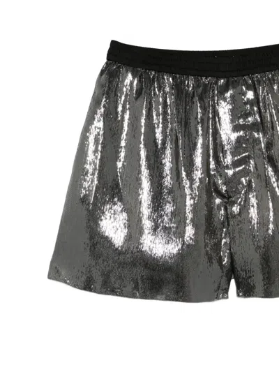 Sapio Elasticated Shorts In Silver