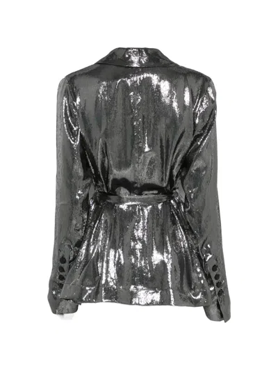 Sapio Belted Jacket In Gray