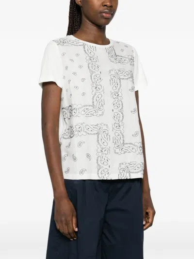 Weekend Max Mara Genio Patterned Top In White