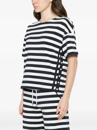 Margittes Striped-pattern T-shirt In Black