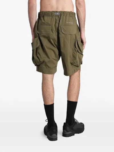 And Wander Multi-pocket Cargo Shorts In Green