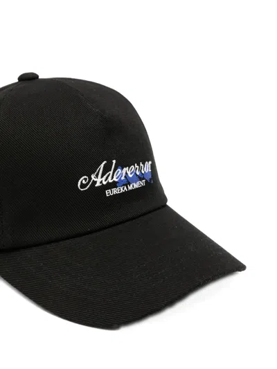 Ader Error Embroidered-logo Baseball Cap In Black