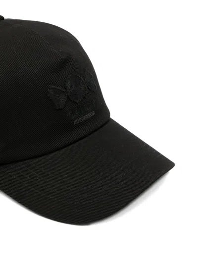 Ader Error Embroidered-logo Baseball Cap In Black