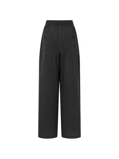 Tomboy Check-pattern Drawstring Trousers In Brown