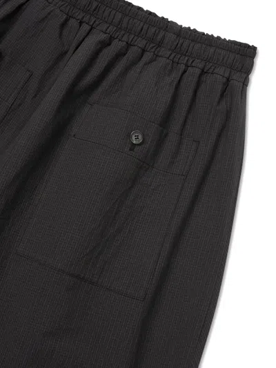 Tomboy Check-pattern Drawstring Trousers In Brown